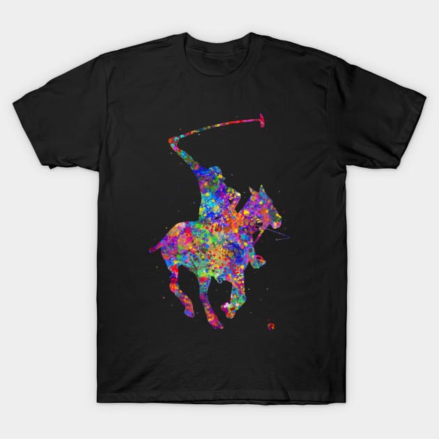 Polo sport watercolor T-Shirt by Yahya Art